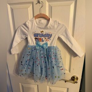 Toddler Bluey Inspired Birthday Girl Dress
